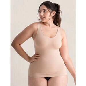 Shapermint Essentials All Day Every Day Tank Cami Womens Medium Beige Seamless